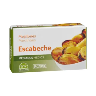 Mejillones en escabeche Hacendado medianos