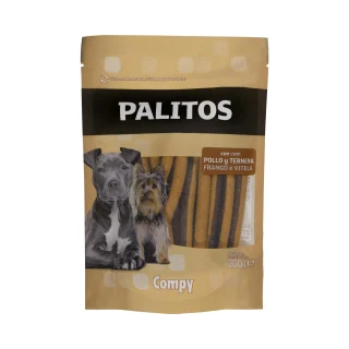 Snack palitos perro adulto con pollo y ternera Compy