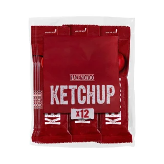 Ketchup en sobres individuales Hacendado