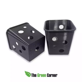 Maceta de PLA con orificios Pequeña Gris Oscuro