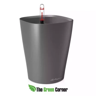 Maceta DELTINI Lechuza Antracita metalizado