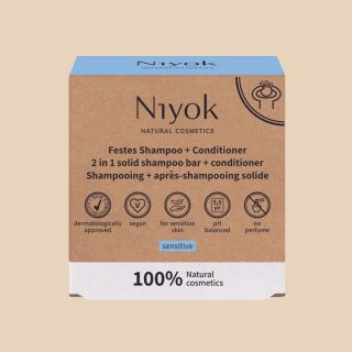 Champú y acondicionador en seco. Sensitive – Niyok