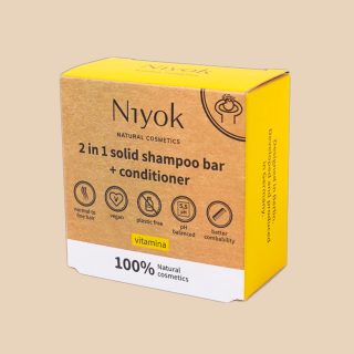 Champú y acondicionador en seco. Vitamina – Niyok