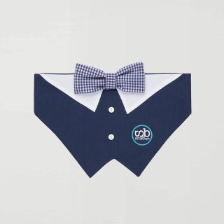 Pañuelo pajarita antimosquitos antiparasitario azul