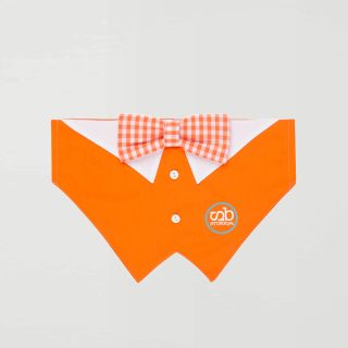 Pañuelo pajarita antimosquitos antiparasitario naranja