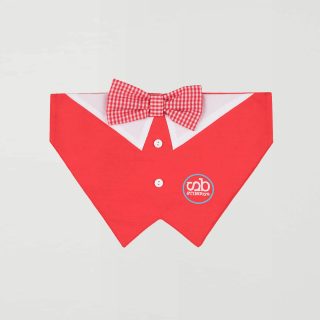 Pañuelo pajarita antimosquitos antiparasitario rojo