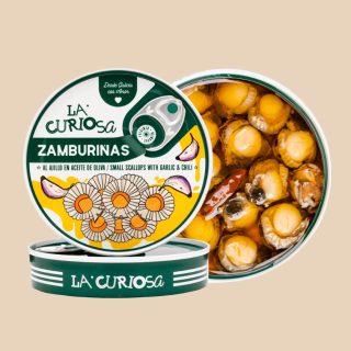 Zamburiñas al ajillo – La Curiosa